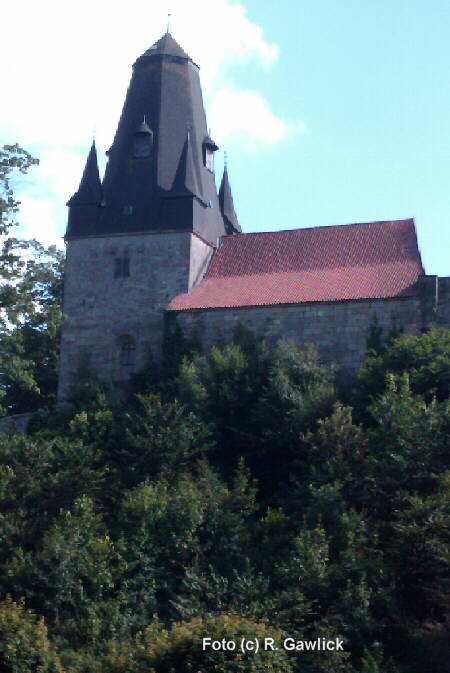 Burg Bentheim Sicht vom Schlossgarten aus Foto